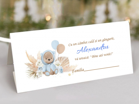 BOTEZ - Plic de bani Ursulet BOHO