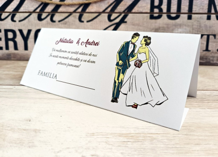 Plicuri de bani NUNTA - Plic de bani Vintage Wedding