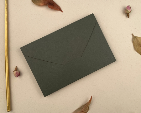 Plicuri si cartoane pentru INVITATII - Plic  de invitatii VERDE 10x15C