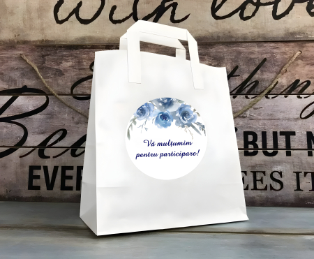 Cutii Prajituri & Pungi - Punga nunta BLUE ROSES