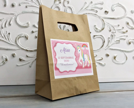 Punga botez UNICORN (model kraft) [3]