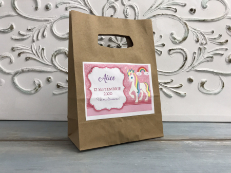 Punga botez UNICORN (model kraft) [4]