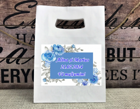 Cutii Prajituri & Pungi - Punga nunta Blue wedding