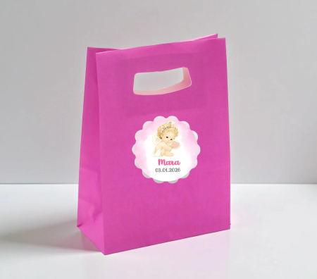 Cutii prajituri & pungi - Punga Roz Ingeras