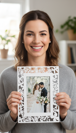 NUNTA - Rama foto Celebration cu POZA INCLUSA 10x15 cm