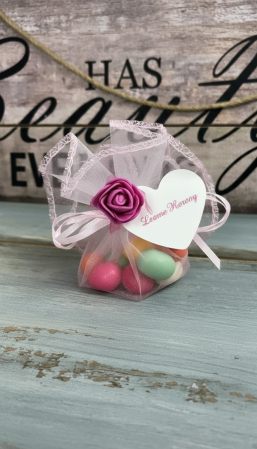 BOTEZ - Saculet ALB cu drajeuri