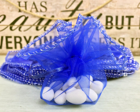 Saculet organza ALBASTRU [2]