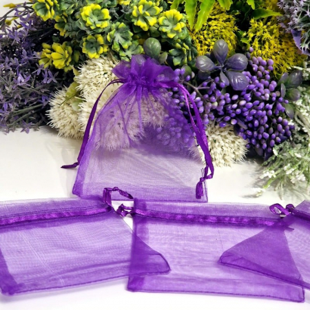 Saculet organza  MOV  (9 cm x 7 cm) [1]