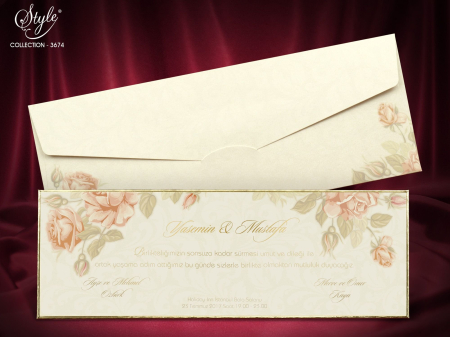 invitatii nunta MODERNE - Sedef - 3674