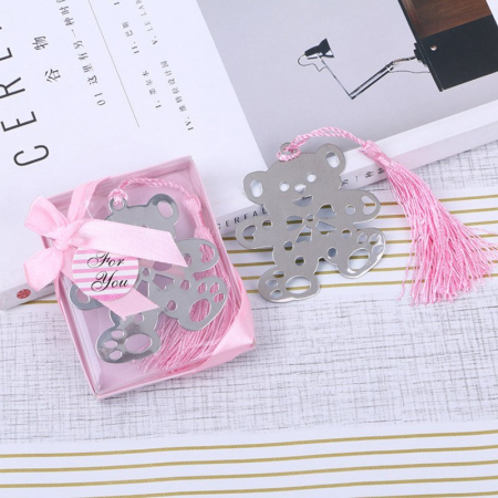 BOTEZ - Semn de carte Ursulet ROZ