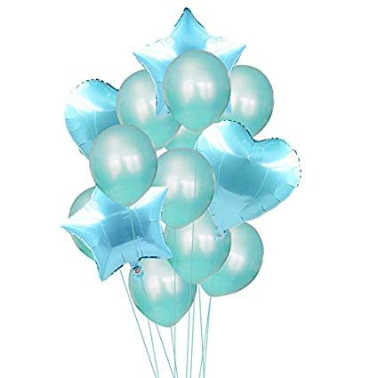 Baloane & decoratiuni BOTEZ - Set 10 Baloane BLUE