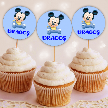 Banner nume & Props Candy Bar - Set 10 Topper MICKEY