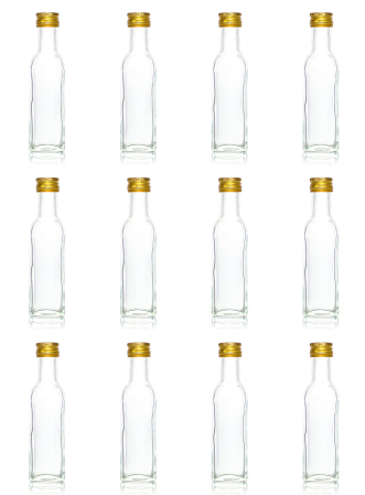 Set 10 buc sticle 100 ml cu dop metalic [6]