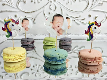 SET 24 Etichete Candy Bar cu FOTO (model UNICORN) [1]
