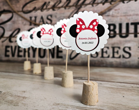 Banner nume & Props Candy Bar - Set 15 Props candy bar - Minnie HEAD