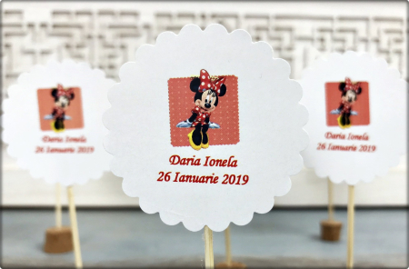 Banner nume & Props Candy Bar - Set Props 15 candy bar - MINNIE MOUSE