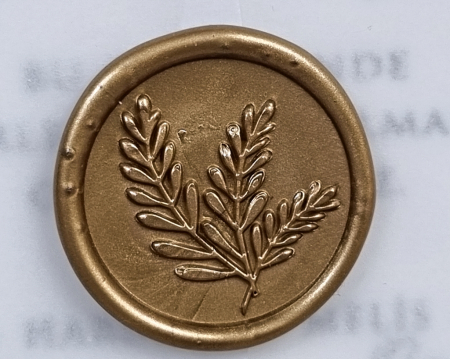 Plicuri invitatii si Sigilii - Sigilii ceara - model frunze