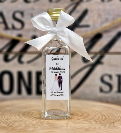 NUNTA - Sticla 100 ml -funda alba