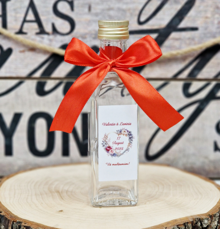 NUNTA - Sticla 100 ml -funda rosie