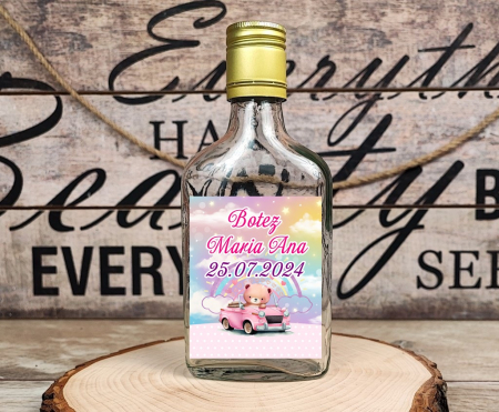 Sticla 200 ml + dop metalic - Teddy