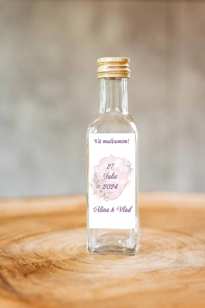 NUNTA - Sticla 100 ml + dop filet+ eticheta adeziva