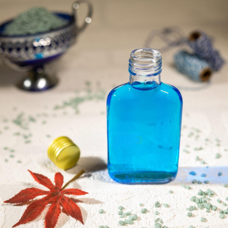 Sticla Flask 100 ml + dop metalic - Ursulet Roz [2]