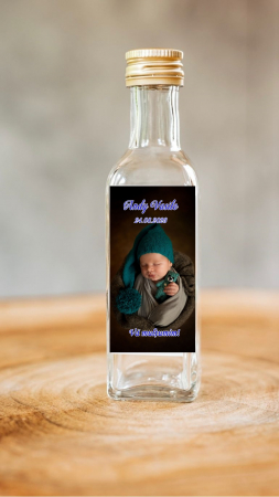 BOTEZ - Sticlute cu FOTOGRAFIE (100 ml)