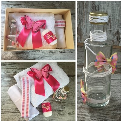 BOTEZ - Trusou botez PINK BUTTERFLY