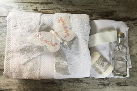 Trusou botez WHITE BUTTERFLY [2]