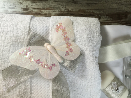 Trusou botez WHITE BUTTERFLY [1]