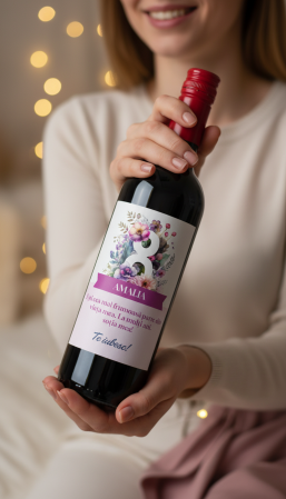 8 Martie - Vin personalizat cu mesaj - 8 Martie
