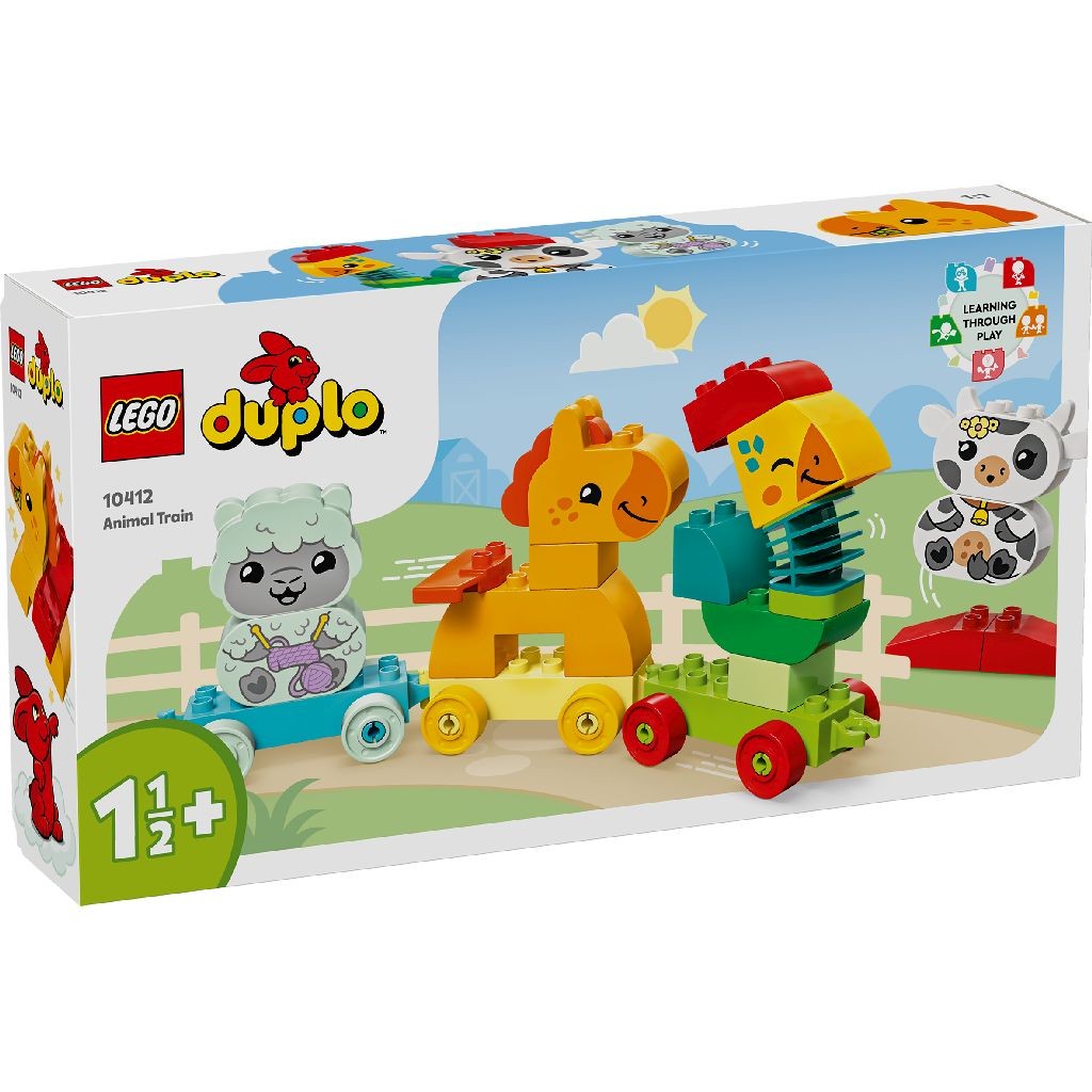 JOCURI SI JUCARII - Lego Duplo Tren cu Animale 10412 set 12 piese pentru copii - IoArtify.ro