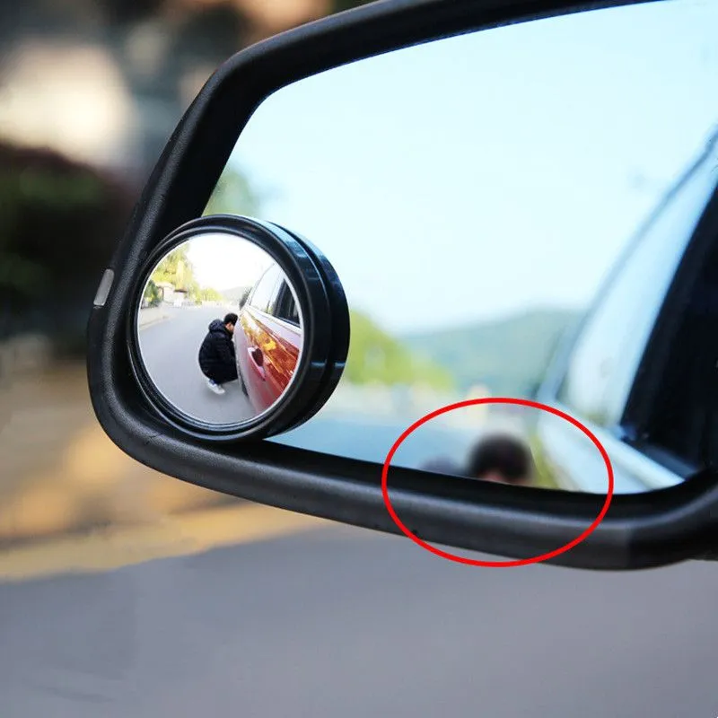 Set 2 Oglinzi Unghi Mort Reglabile 360° - Auto-adezive, Diametru 48 mm, Siguranță și Vizibilitate Ridicată [3]