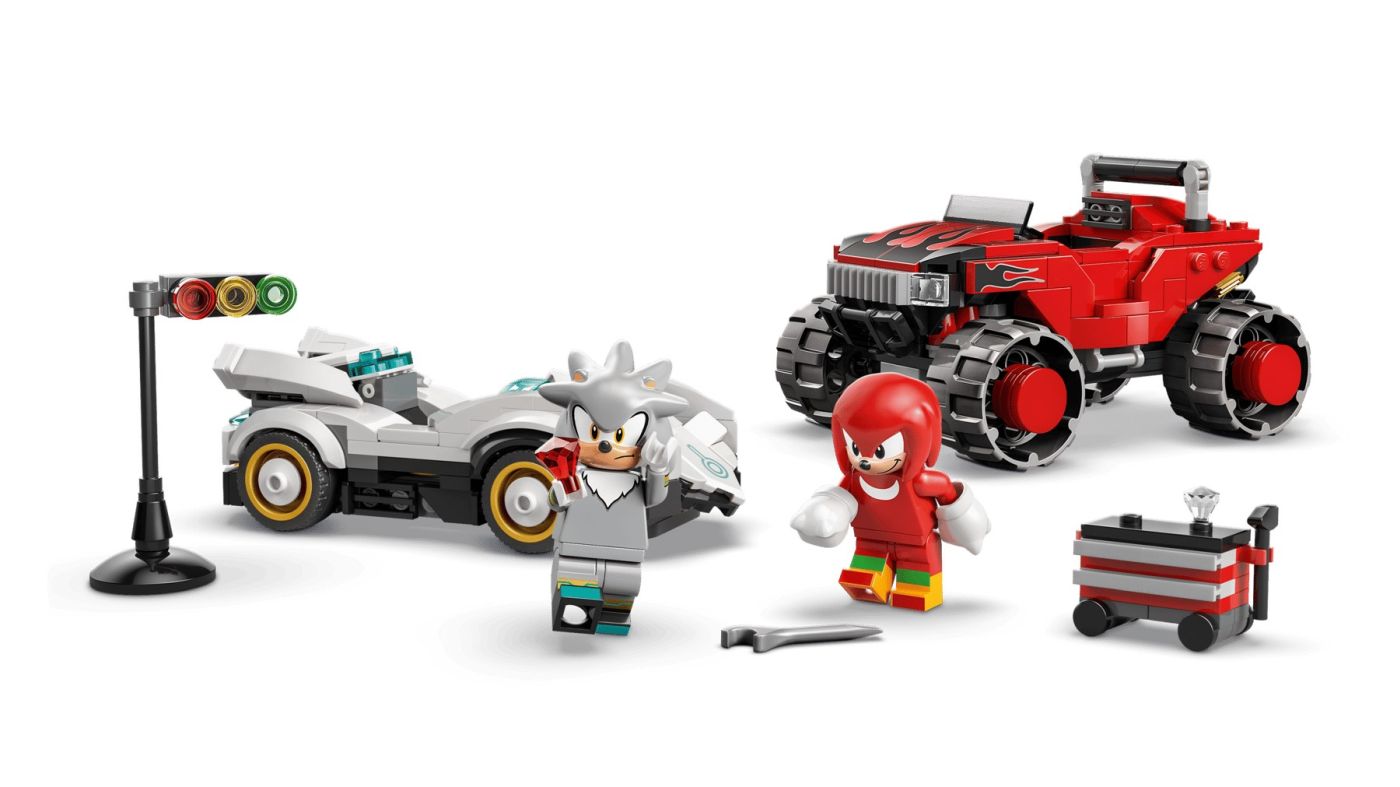 Lego Sonic Masina Lui Silver Vs Camionul Gigant al Lui Knuckles 77118 Set 342 Piese - IoArtify.ro [9]
