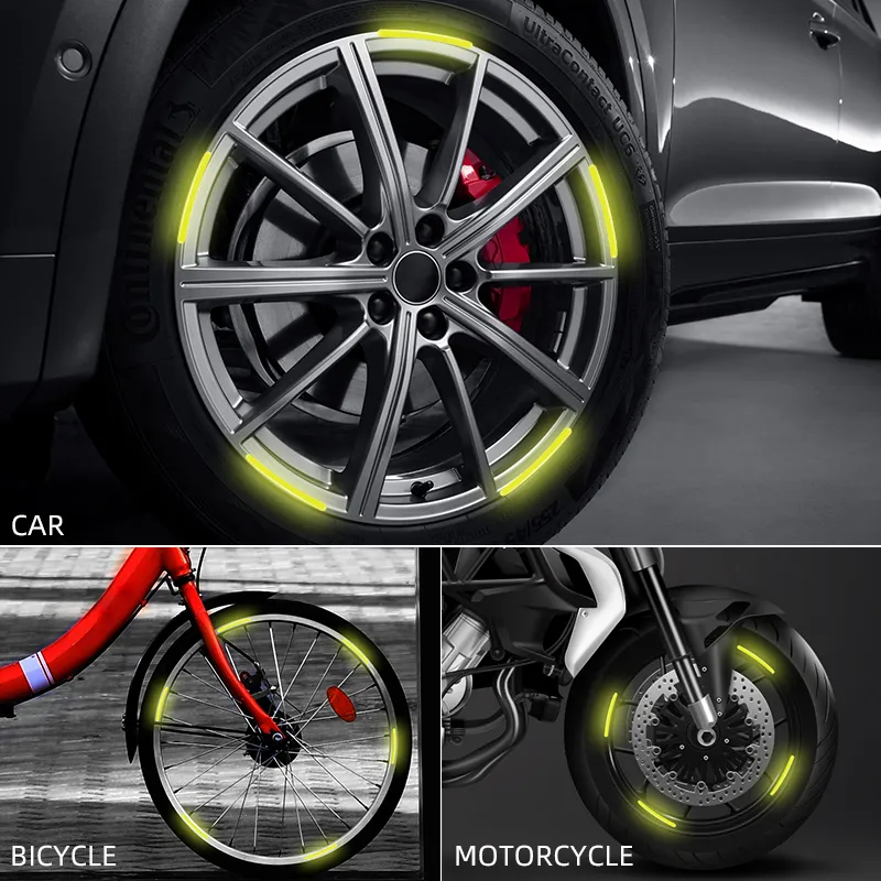 Set 20 bucati Elemente Reflectorizante Wheel Arch pentru autoturisme biciclete motociclete ATV scutere culoare Rosie - IoArtify.ro [4]