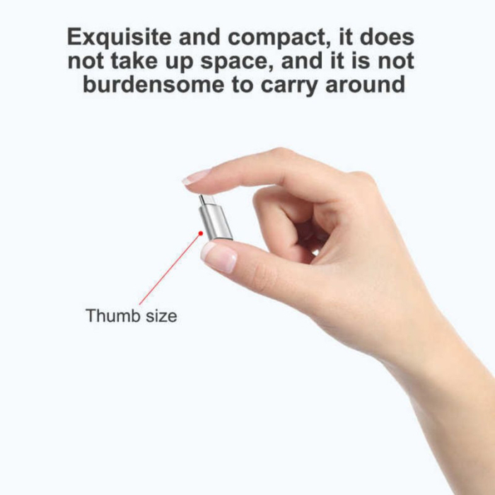 Adaptor Fast Charging Lightning Type-C 5A Argintiu Redare muzica Transfer date – IoArtify.ro [3]