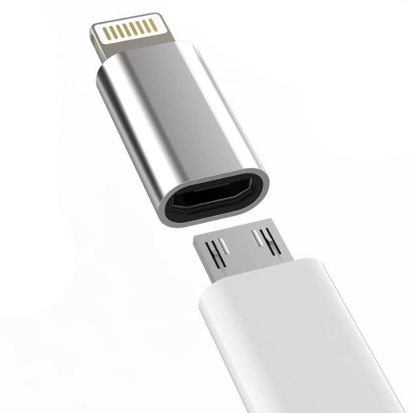 Adaptor Fast Charging Micro USB Lightning Redare Muzica si Transfer Date Argintiu cu incarcare rapida - IoArtify.ro [3]
