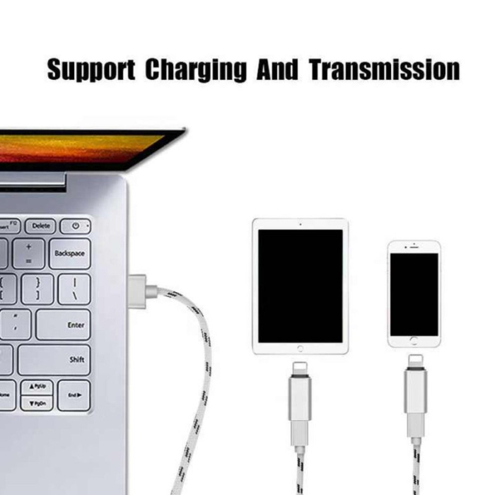 Adaptor Fast Charging Type-C Lightning Redare Muzica si Transfer date 5A Argintiu – IoArtify.ro [4]