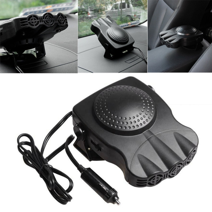 Aeroterma Auto 2in1 Ventilate Incalzire Rapida si Dezghetare Geamuri 12V Putere 150W cu mufa de bricheta – IoArtify.ro [5]