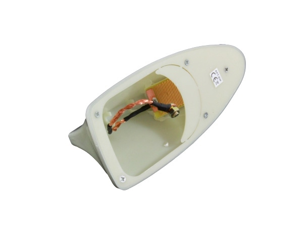 Antena auto activa AM FM tip SHARK TAIL culoare GRI ARGINTIU cu amplificator integrat - IoArtify.ro [3]