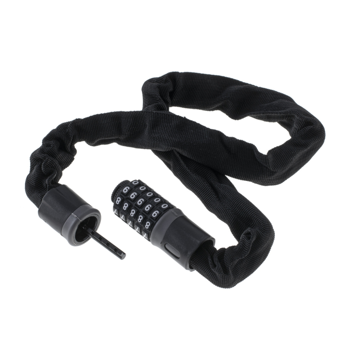 Antifurt bicicleta Dispozitiv de blocare biciclete Cifru cu 5 digits lungime 90cm culoare Neagra – IoArtify.ro [7]