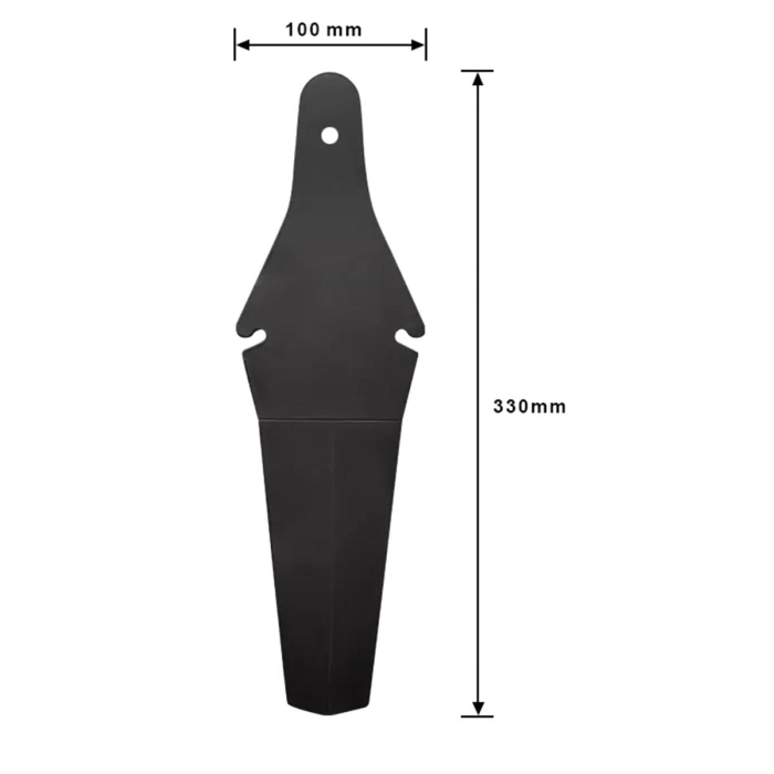 Aripă universală pentru bicicletă, spate, flexibila, rezistentă din plastic, compatibilă cu majoritatea șeilor, culoare neagră [3]