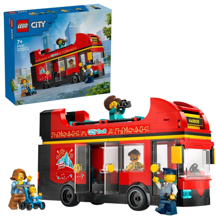 Lego City Autobuz Turistic Rosu cu Etaj 60407 set 213 piese - IoArtify.ro [6]
