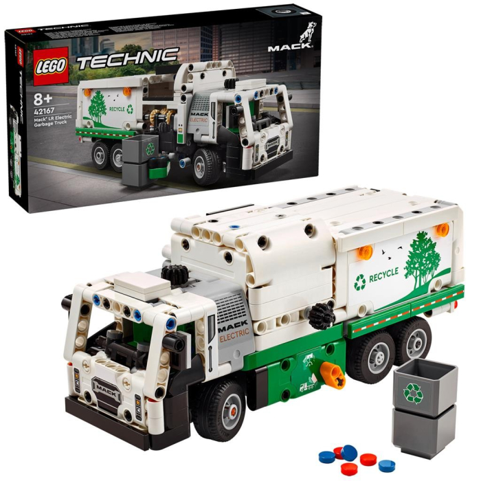 Lego Technic Autogunoiera Mack Lr Electric 42167 cu motor electric - IoArtify.ro [6]