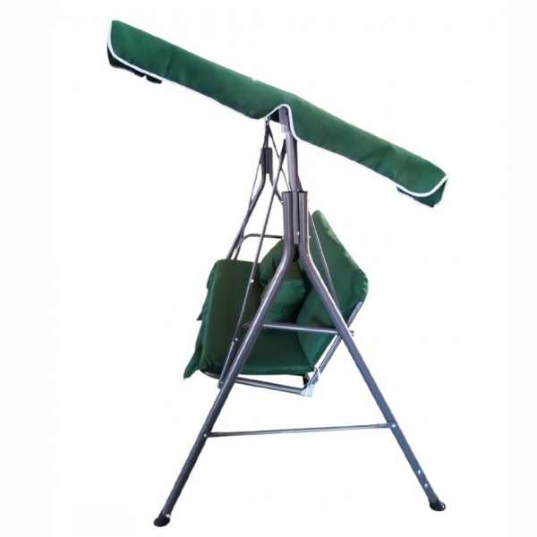 Balansoar de Gradina 3 Locuri Structura Metalica Rezistent UV 173 x 110 x 154 cm - IoArtify.ro [2]