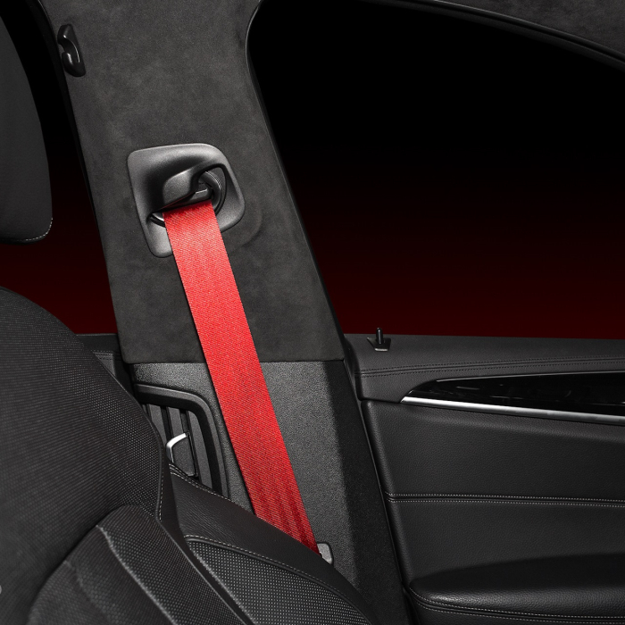 Banda centura de siguranta TUNING culoare rosie latime 5 centimetri pret metru liniar - IoArtify.ro [2]