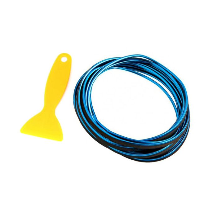 Banda decor interior crom TUNING 5 metri culoare albastru – IoArtify.ro [4]