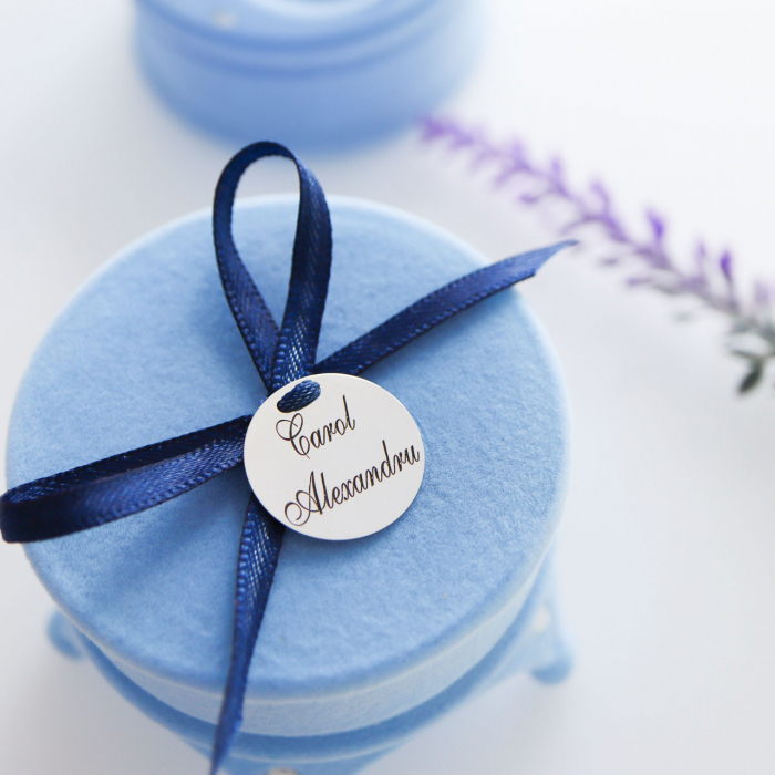 Bănuț Argint Personalizat pentru Botez - Simbol Puritate și Eleganță [4]