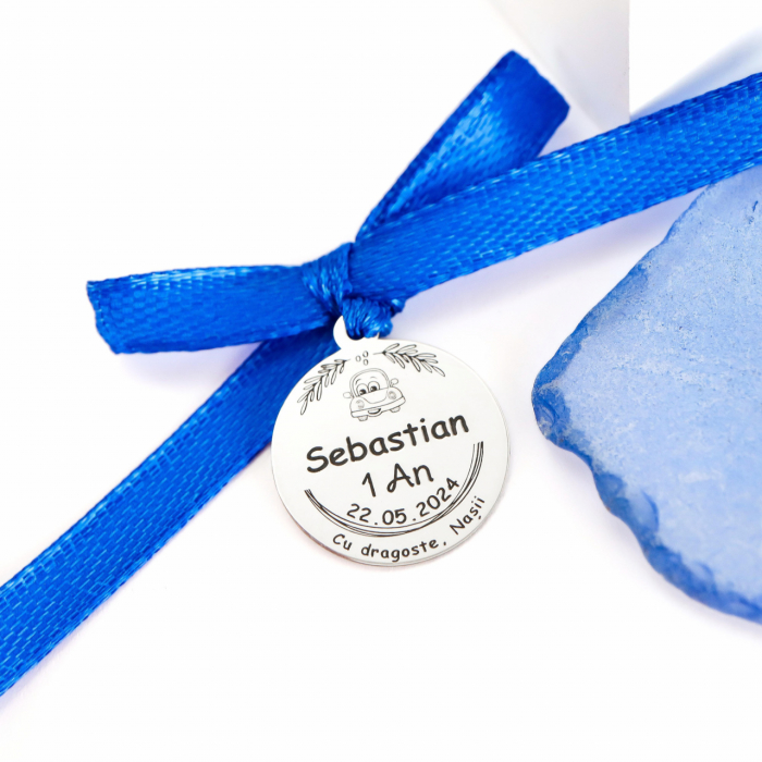 Banut Argint 1.8cm pentru botez - simbol elegant și personalizabil [2]