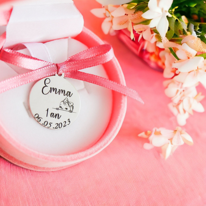 Bănuț Argint Personalizat pentru Botez - Emoție și Eleganță! [2]